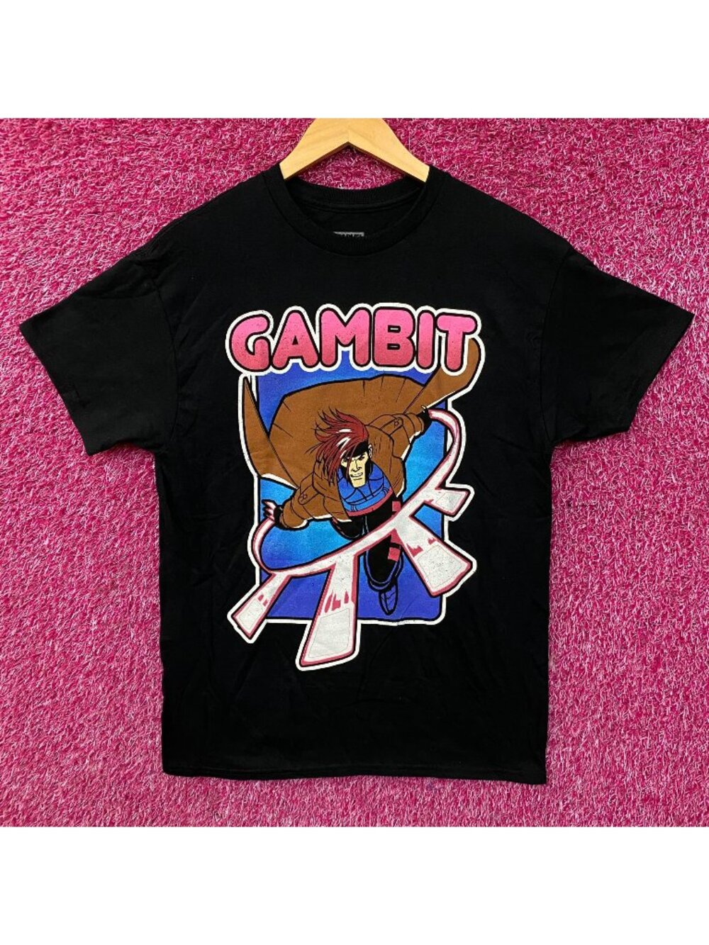 Marvel X-Men '97 Gambit Cartoon Graphic T-Shirt Medium